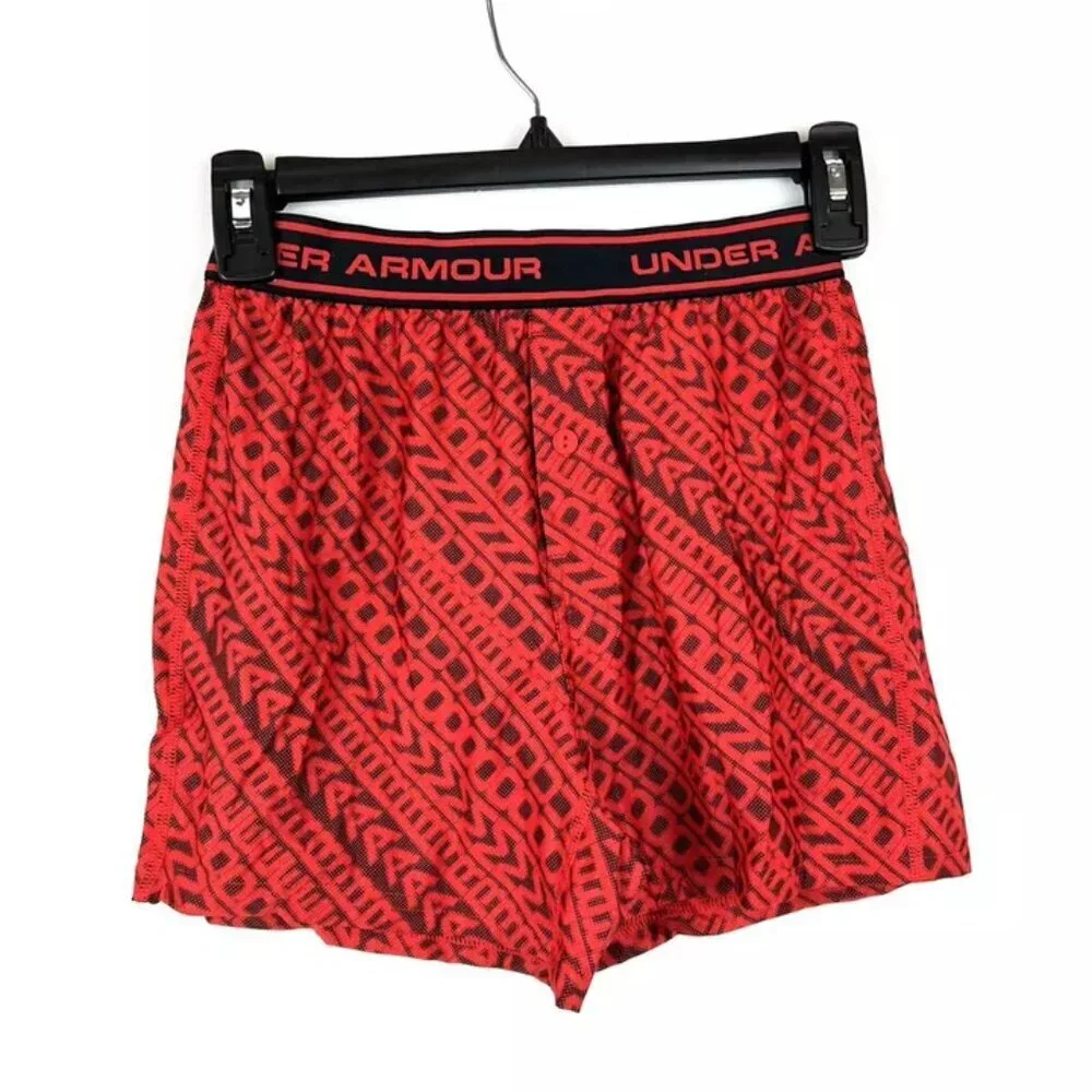 Under Armour Boys Brief 2-Pack Black Red Medium